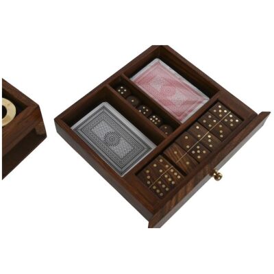 MULTIJUEGOS CAJA MADERA TRES EN RAYA 20X20 CM