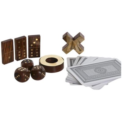 MULTIJUEGOS CAJA MADERA TRES EN RAYA 20X20 CM