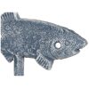 PERCHA PARED TIMON O PEZ HIERRO COLADO AZUL
