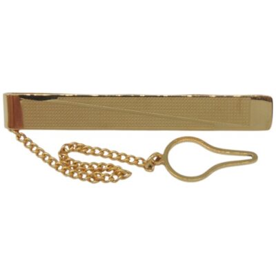 PISACORBATAS ACERO DORADO CON CADENA