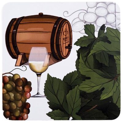 POSAVASOS DECORADO BODEGA VINOS