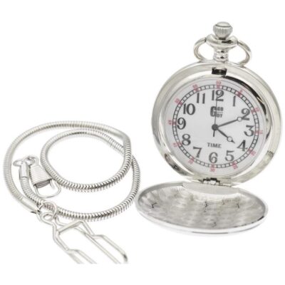 RELOJ BOLSILLO LISO CADENA TUBULAR