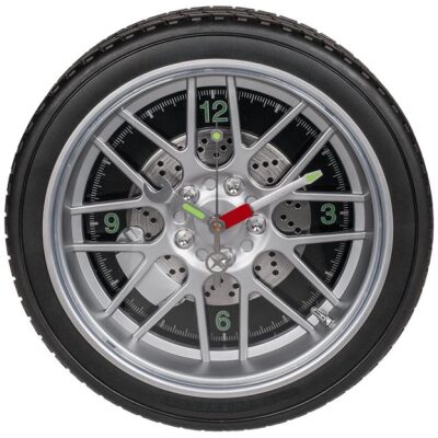 RELOJ PARED 35CM  RUEDA CON LED