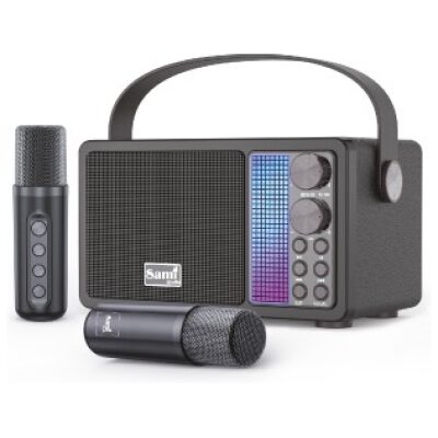 ALTAVOZ KARAOKE SAMI PURO SOUND 2 MICROFONOS