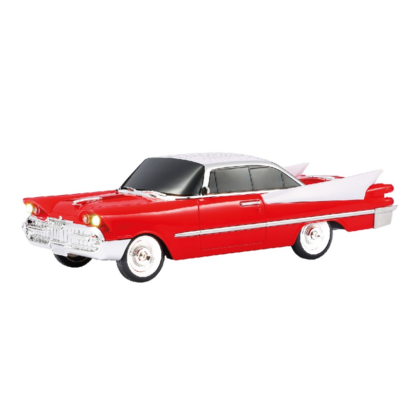 RADIO ALTAVOZ COCHE VINTAGE TIPO CADILLAC ROJO