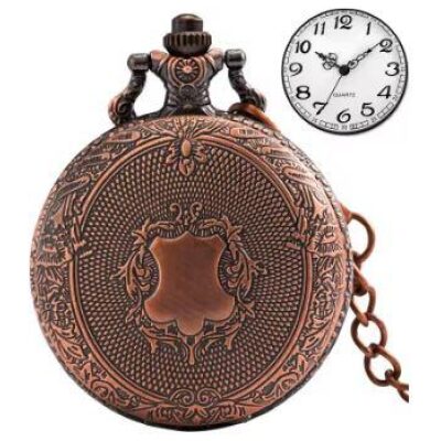 RELOJ BOLSILLO CUARZO  ESCUDO NUM  ARABE O ROMANO