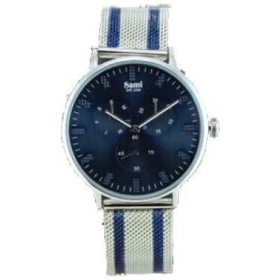 RELOJ SAMI CORREA MALLA BICOLOR COL  SURTDOS