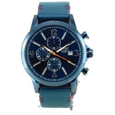 RELOJ SAMI CRONOGRAFO PIEL AZUL 3 ATM
