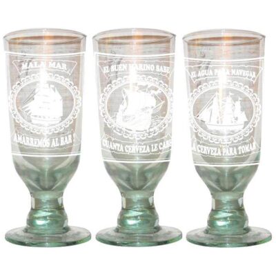 VASO CERVEZA PROVERBIOS MARINEROS SURTIDOS 