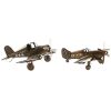 AVION CAZA RETRO METAL ENVEJECIDO 2 MOD