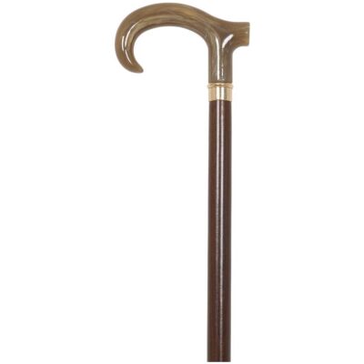 BASTON HAYA MARRON PUÑO DERBY ACETATO ASTA