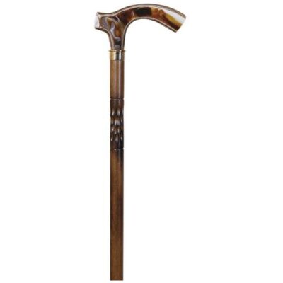 BASTON HAYA MARRON TALLADA METACRILATO MARRON