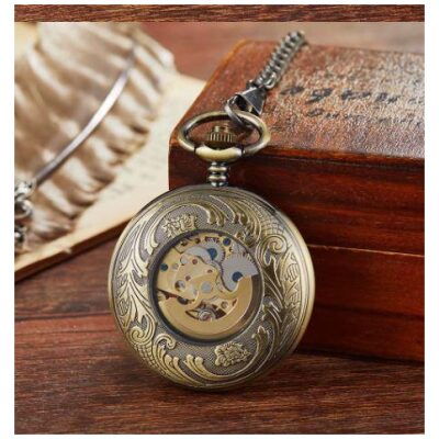 RELOJ BOLSILLO CUERDA BRONCE TAPA CEN Nº ROMANOS
