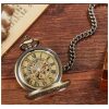 RELOJ BOLSILLO CUERDA BRONCE TAPA CEN Nº ROMANOS