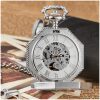 RELOJ BOLSILLO CUERDA OCTOGONAL SILVER Y DORADO