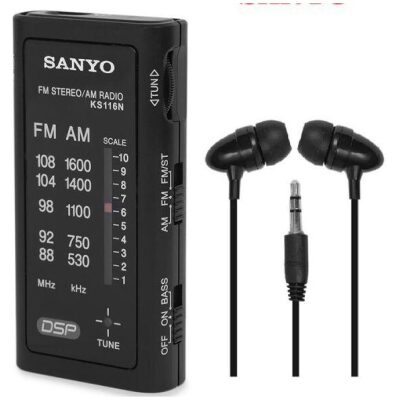 RADIO BOLSILLO SANYO NEGRA KS116N
