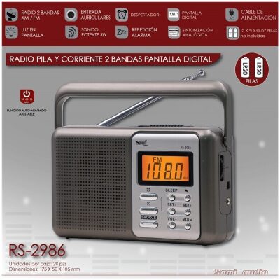RADIO RELOJ SAMI PANTALLA DIGITAL C/SLEEP