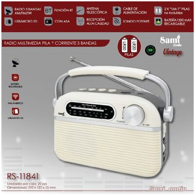 RADIO SAMI VINTAGE CREMA