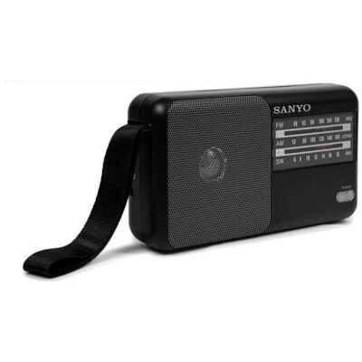 RADIO SANYO NEGRA SOBREMESA HORIZONTAL