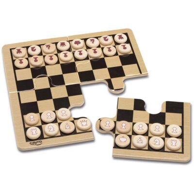AJEDREZ MOD  PUZZLE DE VIAJE EN CAJA LATA
