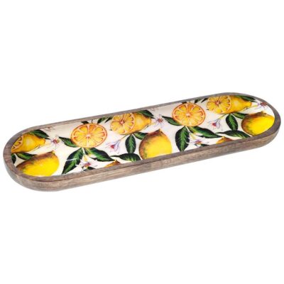 BANDEJA ALARGADA LIMONES