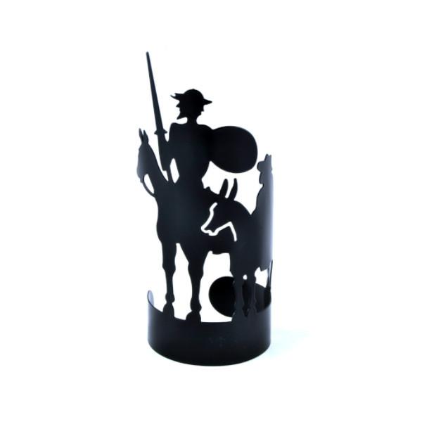 BOTELLERO FORJA QUIJOTE-SANCHO NEGRO