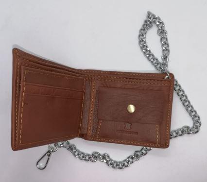 CARTERA PIEL MOTO CON CADENA