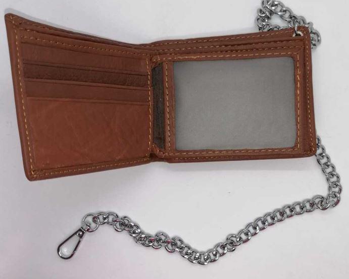 CARTERA PIEL MOTO CON CADENA