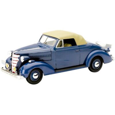 COCHE MINIATURA CHEVROLET 1938 MASTER CABRIO AZUL