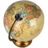 GLOBO TERRAQUEO ESMALTADO BEIG PEANA METAL