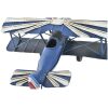METAL AVION BIPLANO 16 CM  COL SURT