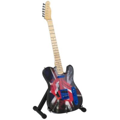 MINIATURA MUSICAL GUITARRA 24 CM  ROLLING STONES 2