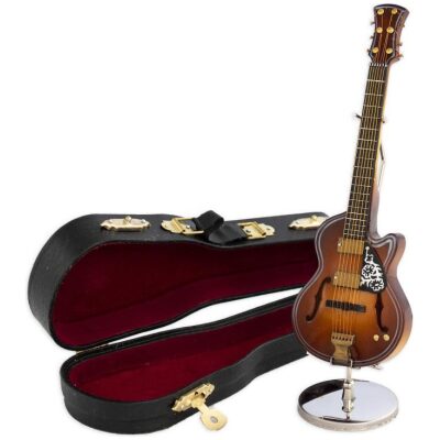 MINIATURA MUSICAL GUITARRA ELECTRICA CLASICA DECOR