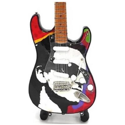 MINIATURA MUSICAL GUITARRA REPLICA 80´s