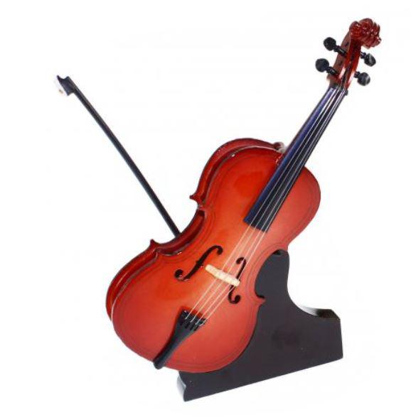MINIATURA MUSICAL VIOLONCHELO 19 CM