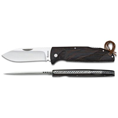NAVAJA ALBAINOX CAZA MADERA WENGUE
