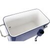 NEVERA JARDIN  DE ACERO AZUL CON RUEDAS  56L