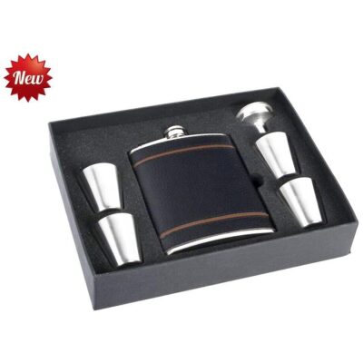 PETACA VASITOS NEGRA DOBLE RAYA MARRON