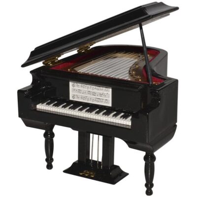 PIANO DE COLA EN MADERA 14X11X9CM