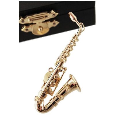 PIN SAXOFON METAL DORADO 6 5 CM