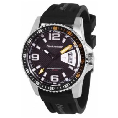 RELOJ NECKMARINE CAUCHO NEGRO AGUJA AMARILLA