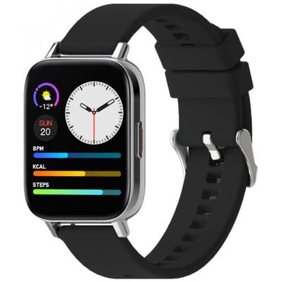 RELOJ NECKMARINE INTELIGENTE CUADRADO CAUCHO NEGRO