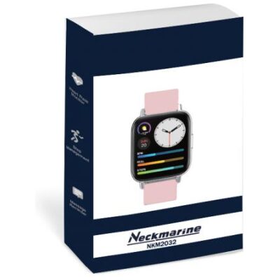 RELOJ NECKMARINE INTELIGENTE CUADRADO CAUCHO NEGRO