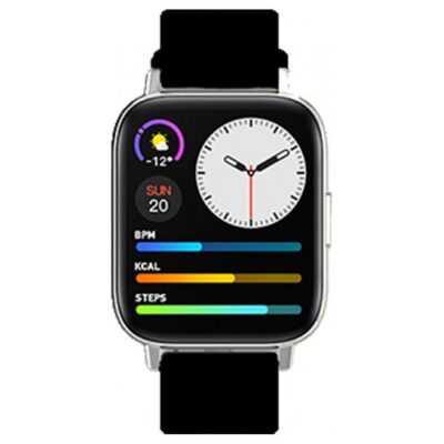 RELOJ NECKMARINE INTELIGENTE CUADRADO CAUCHO NEGRO