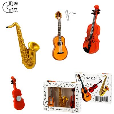 SET 3 IMANES INSTRUMENTOS MUSICALES