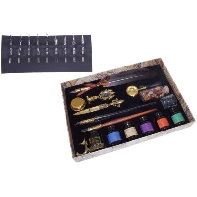 SET PLUMAS LUJO 18 PLUMINES UTILES ESCRITURA