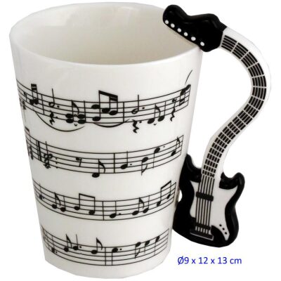 TAZA PARTITURA-ASA GUITARRA ELECTRICA