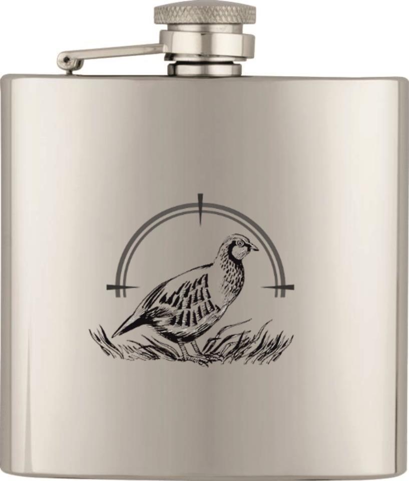 PETACA ACERO INOX 8 Oz PERDIZ