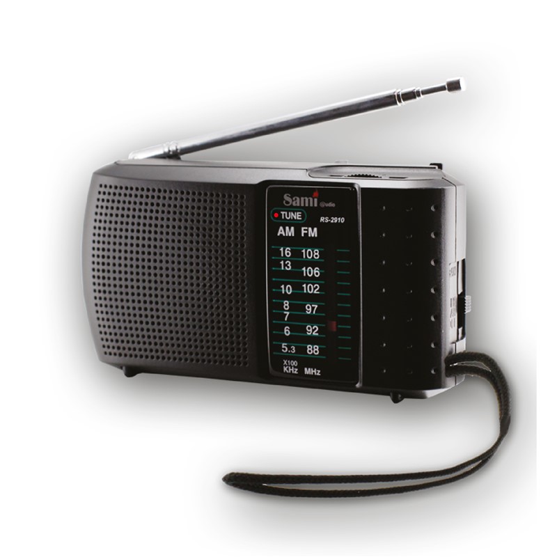 RADIO BOLSILLO SAMI HORIZONTAL NEGRA