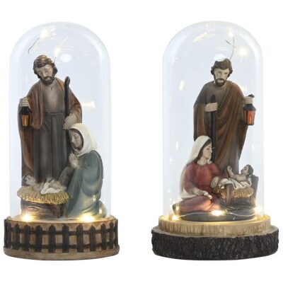 MISTERIO EN URNA CON LUZ LED 19 CM 